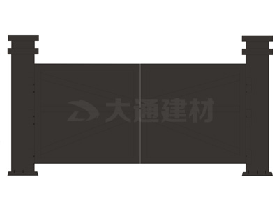 大通鋼結(jié)構(gòu)烤漆款標(biāo)準(zhǔn)工地大門圖片大全